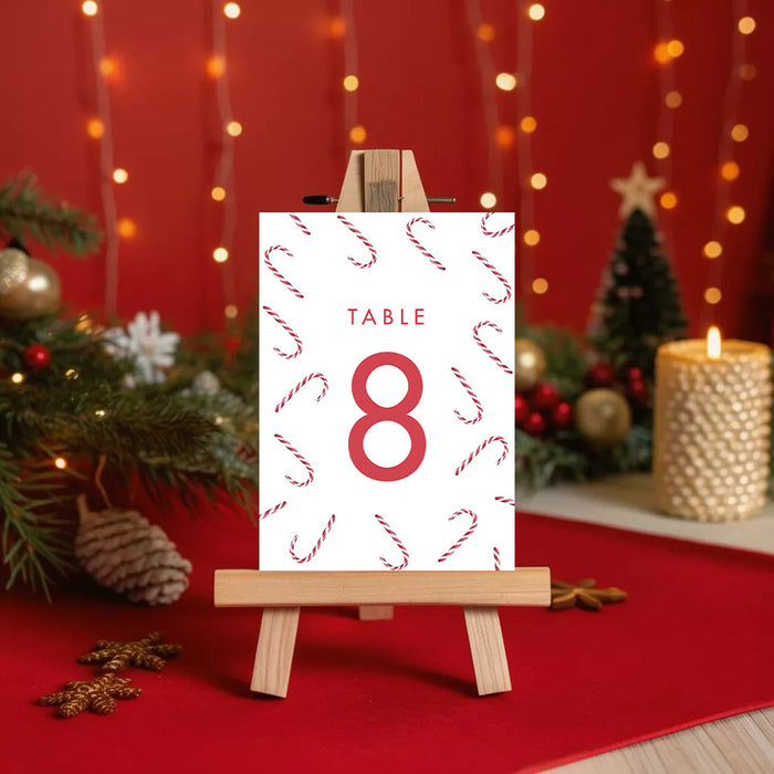 Holiday Party Photo Invitation Candy Cane Christmas