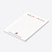 personalized holiday notepad with minimalist Christmas tree design and elegant red seasonal stationery styling-side