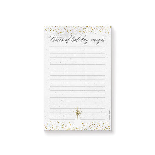 Personalized Christmas notepad featuring a festive design with lined pages, perfect for holiday notes, lists, and seasonal gifts.
