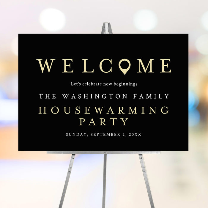 Housewarming Party Invitation Custom Map Design