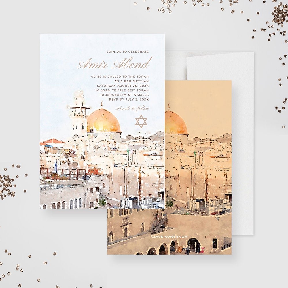 Digital Bat Mitzvah Invitations