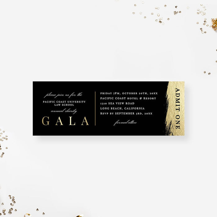 Gala Party Invitation Template, Business Sponsorship Form Digital Download, RSVP Card, Event Program Template, Ticket Invite Set