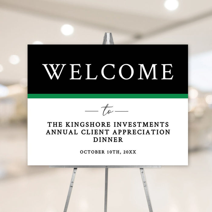 Printable Welcome Sign, Business Sign Editable Template, Personalized