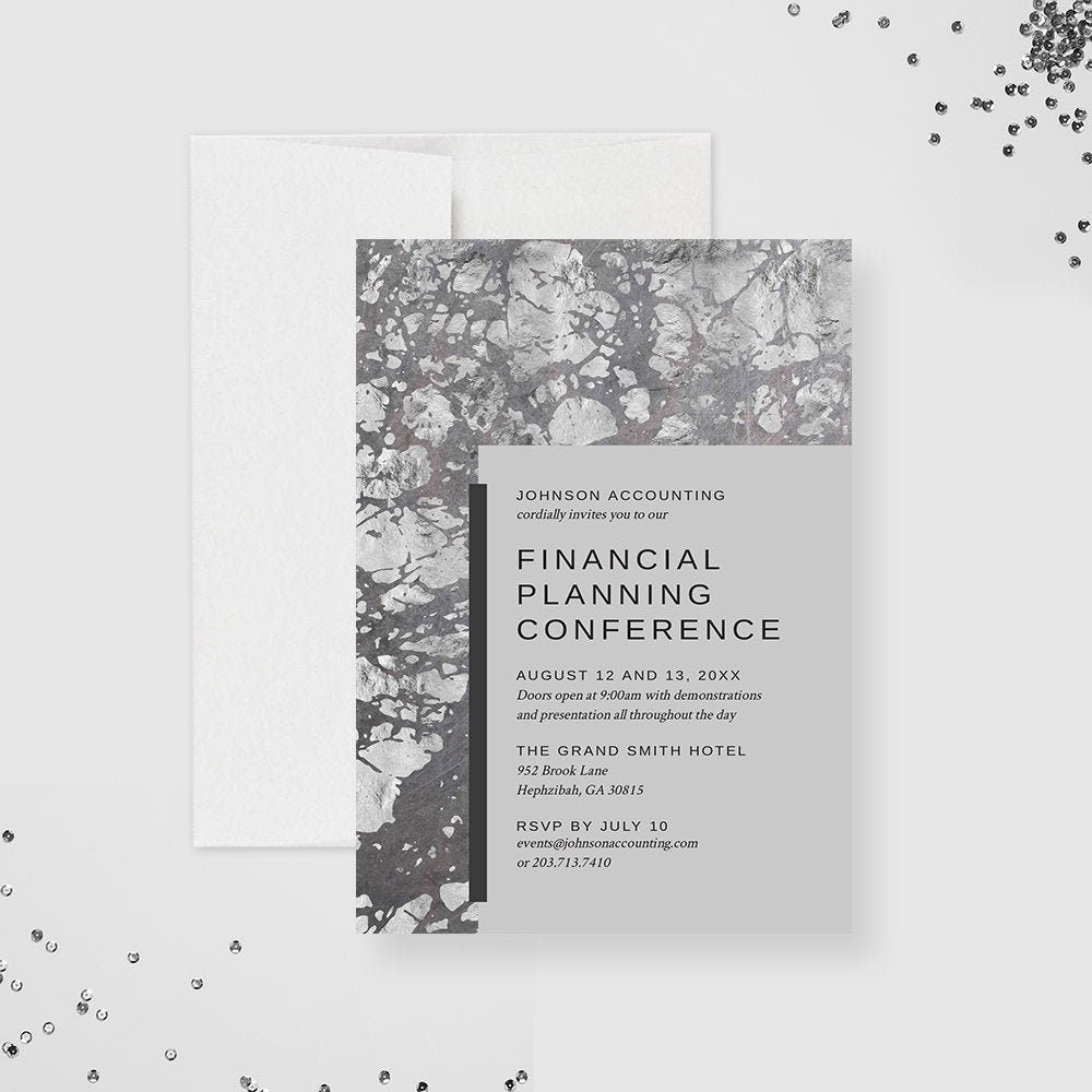 Custom Conference Invites Conference Invitation Editable Template, Business Event Digital Downlo ...