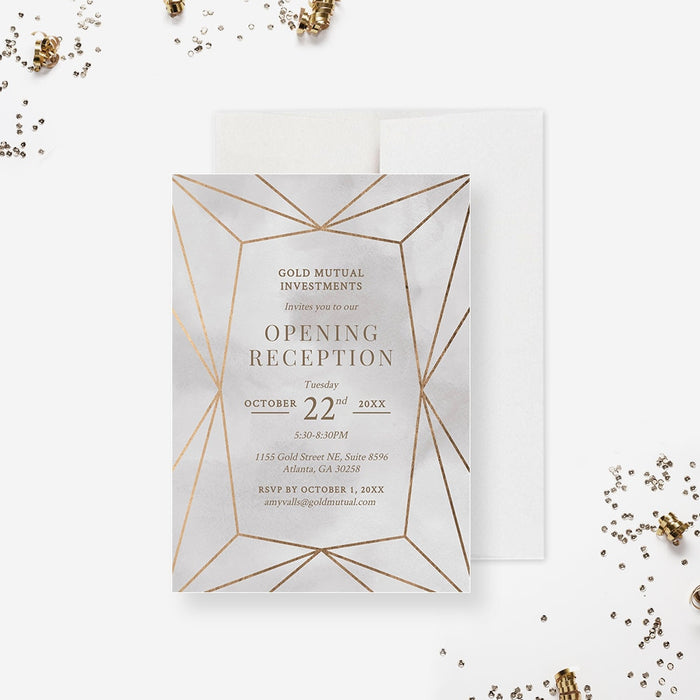 Grand Opening Reception Party Invitation Editable Template, Open For Business Invite Digital Download, Open House Business Team Dinner Party