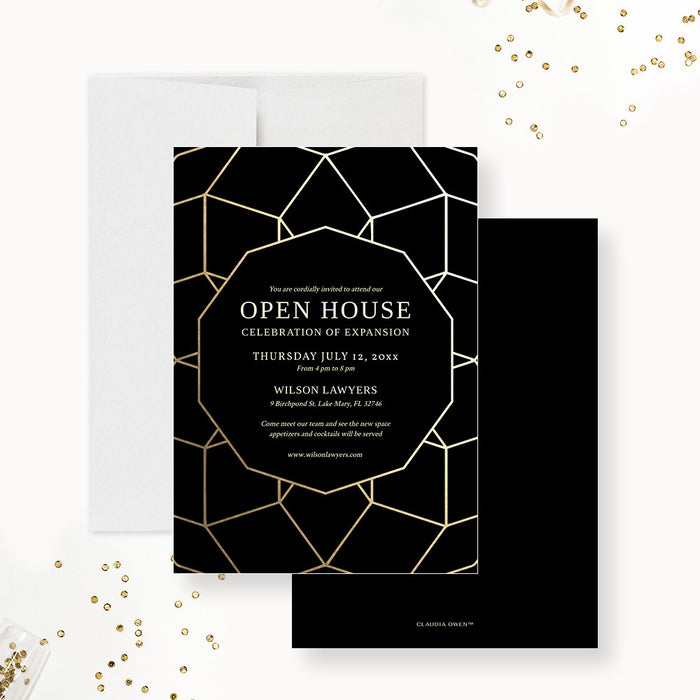 Open House Invitation Editable Template, Corporate Party Invite, Business Work Function Digital Download, Printable Gala Night Event