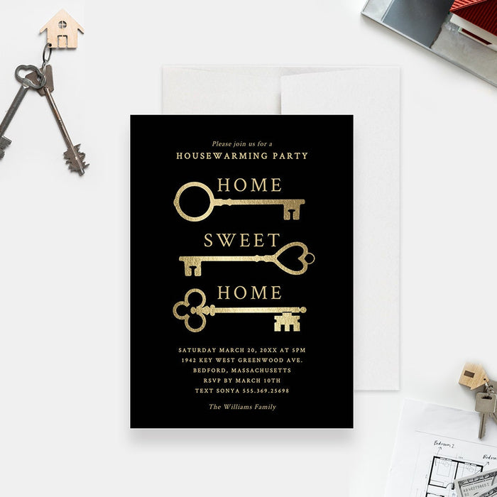 Home Sweet Home Housewarming Party Invitation Editable Template, New House Invite Digital Print, First Home Invitation Instant Download