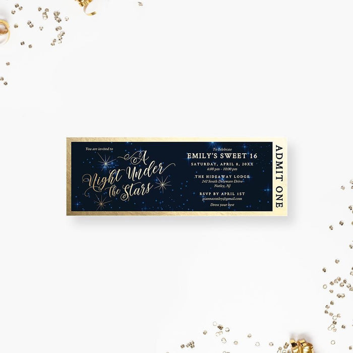 a ticket for a new year&#39;s eve party