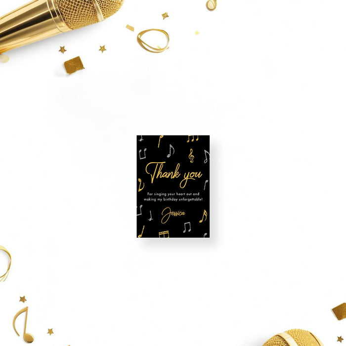 Karaoke Birthday Invitation Music Party Celebration Card