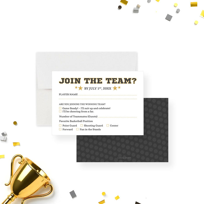 Basketball Birthday Invitation Kids Sports Party Invite