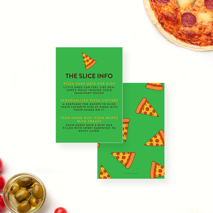 Pizza Birthday Party Invitation for Kids Slice Theme