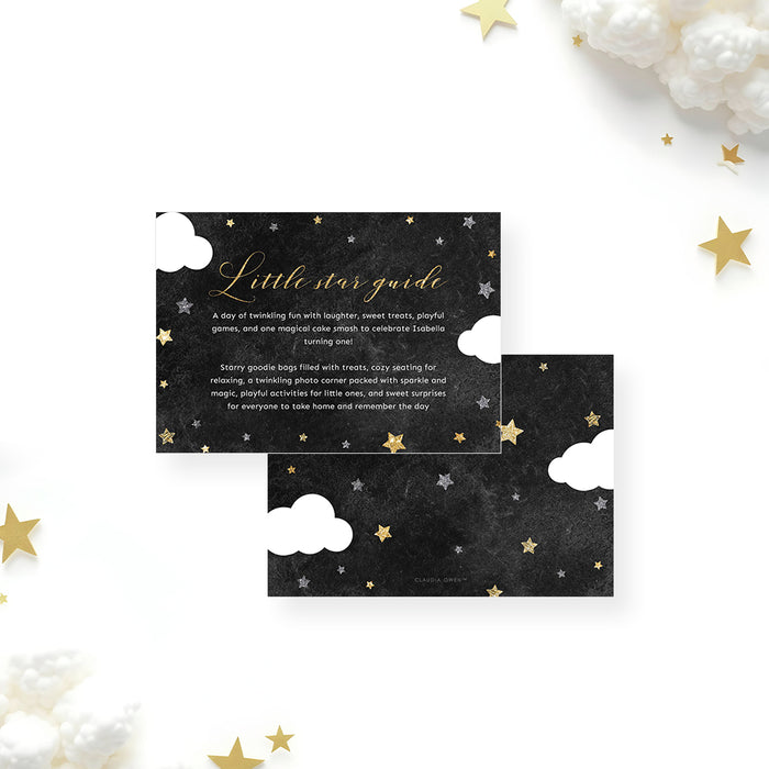 Twinkle Twinkle Little Star Kids Birthday Invitation Card