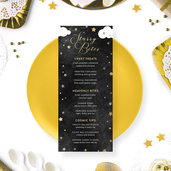 Twinkle Twinkle Little Star Kids Birthday Invitation Card