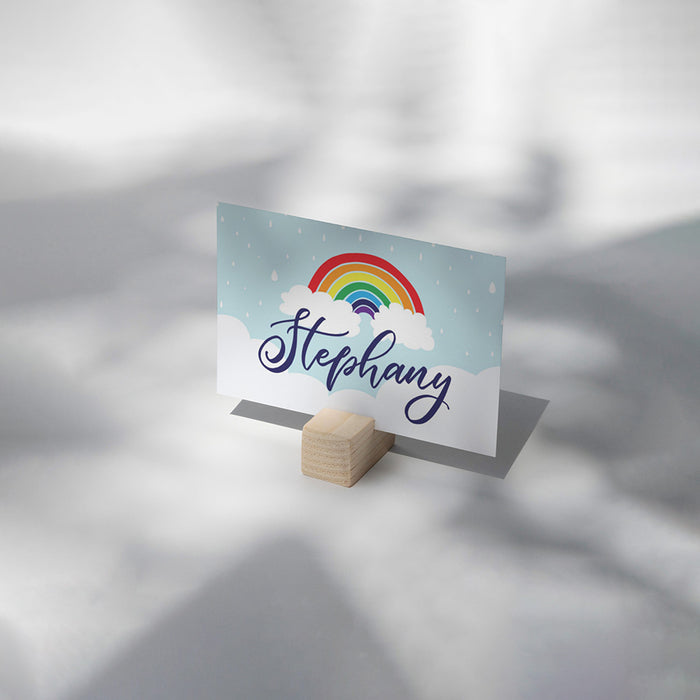 Rainbow Birthday Invitation Kids Colorful Party Invite