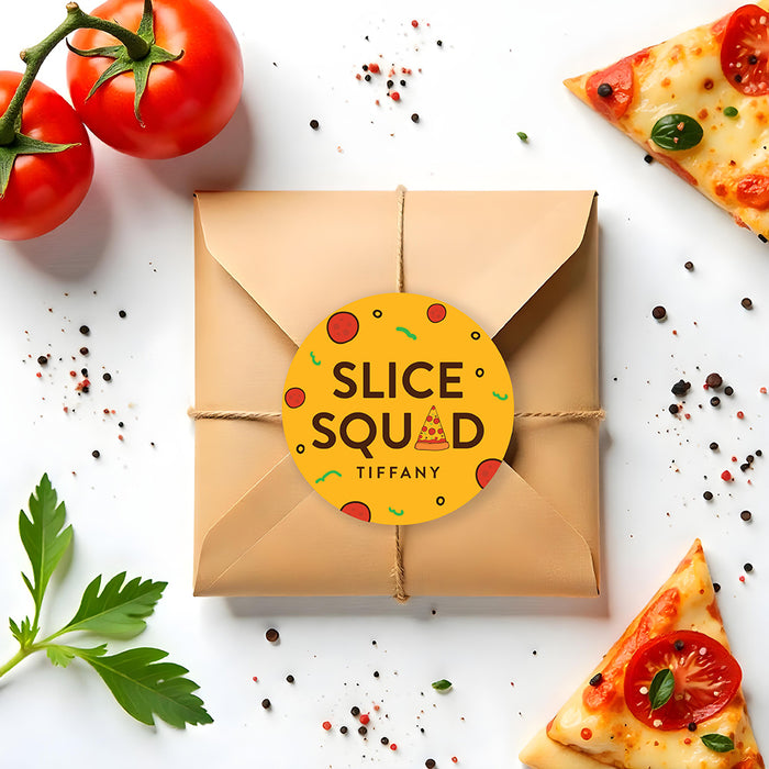 Pizza Birthday Party Invitation for Kids Slice Theme