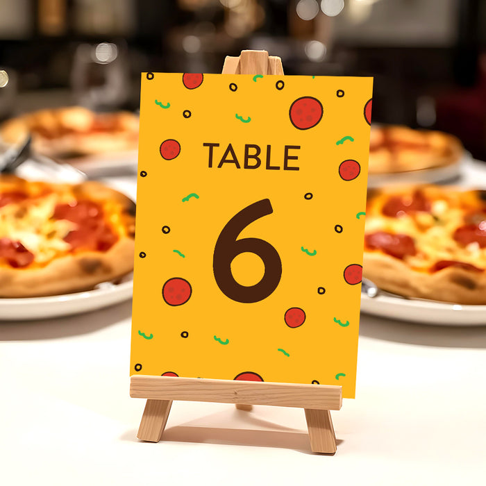 Pizza Birthday Party Invitation for Kids Slice Theme