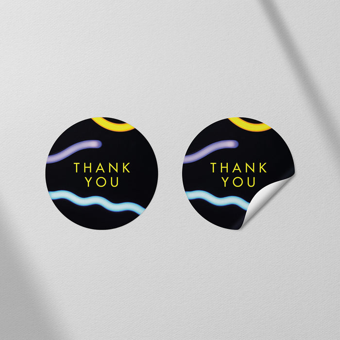 Kids Glow Party Birthday Invitation Fun Neon Party Design