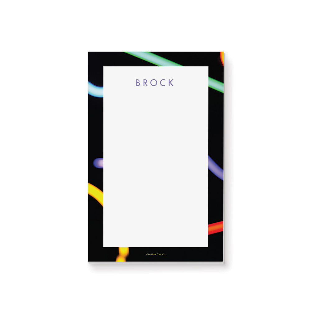 Personalized Glow Party Notepad Kids Birthday Party Favor