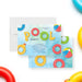 Pool party invitation featuring colorful inflatable floats for a kids' summer birthday and poolside celebration-front-back