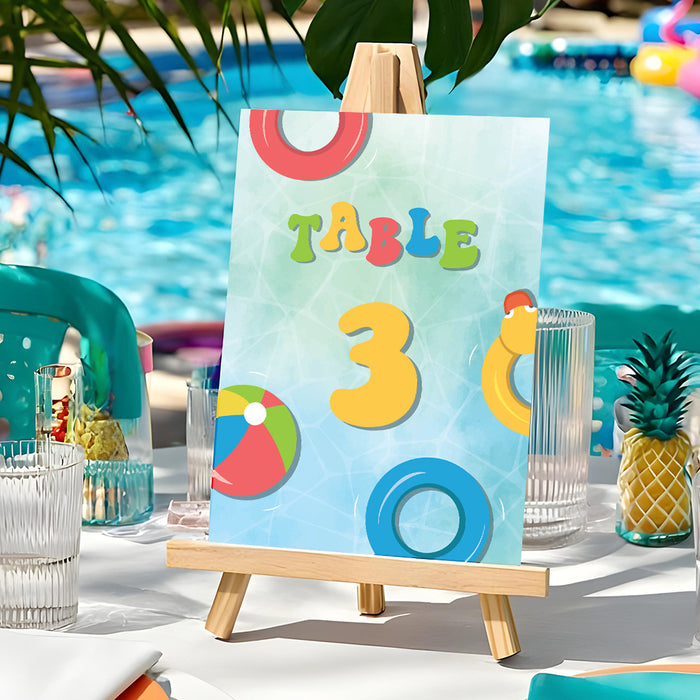 Kids Pool Party Birthday Invitation Summer Swim Party Invite