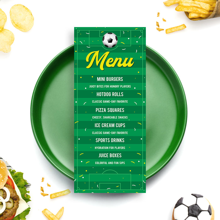 Soccer Birthday Party Invitation Kids Football Theme Invite