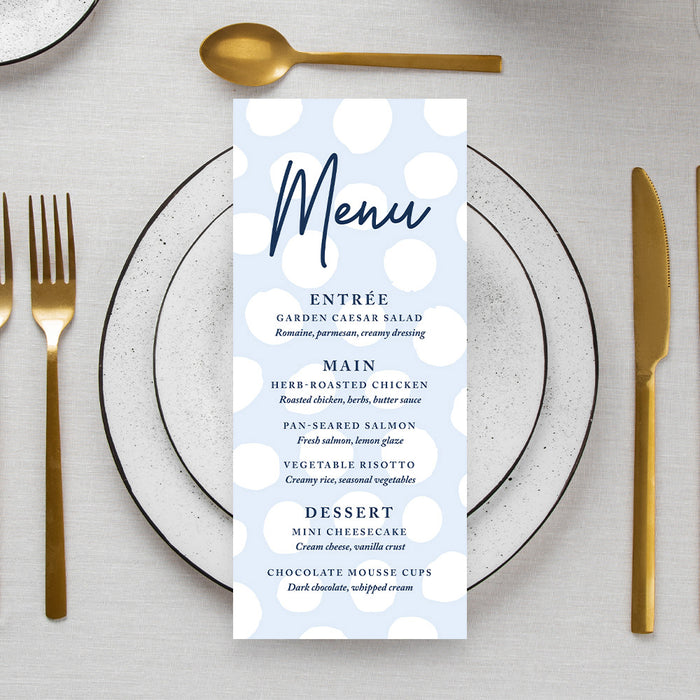 Blue Polka Dot Corporate Special Event Invitation