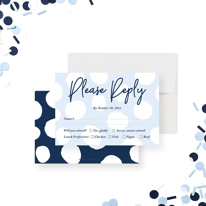 Blue Polka Dot Corporate Special Event Invitation