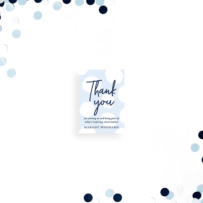 Blue Polka Dot Corporate Special Event Invitation