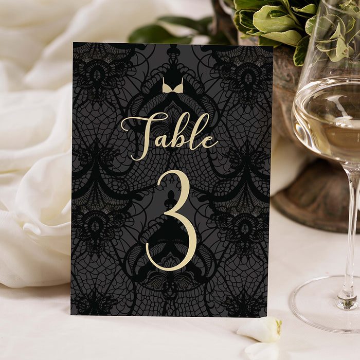 Lingerie Bridal Shower Invitation Black Lace Bachelorette Party