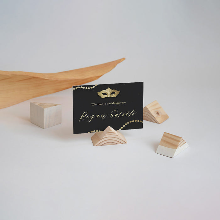 Masquerade Ball Invitation Black Gold Mardi Gras