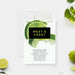 Custom Meet and Greet invitation card featuring fizzy lime slices and bold green-and-black typography, perfect for networking or cocktail events.-front