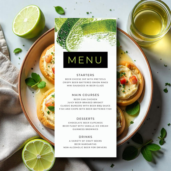 Lime Cocktail Meet and Greet Invitation for Business Events