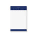 Personalized navy blue notepad, customized with a name or logo for business or corporate events.