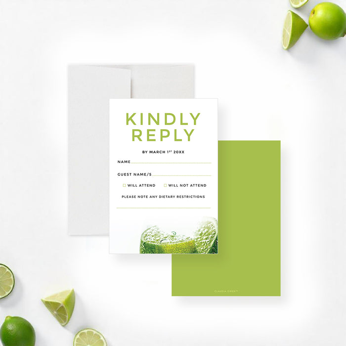 Lime Cocktail Meet and Greet Invitation for Business Events