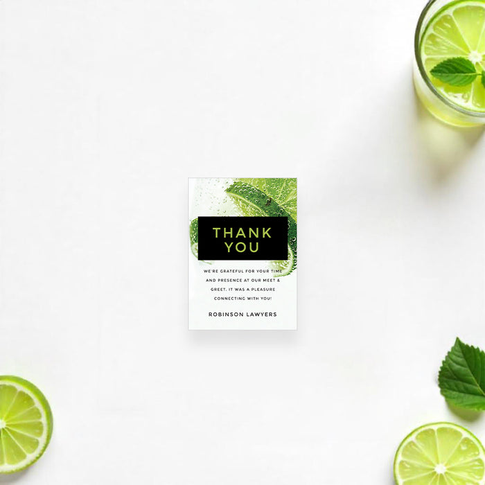 Lime Cocktail Meet and Greet Invitation for Business Events