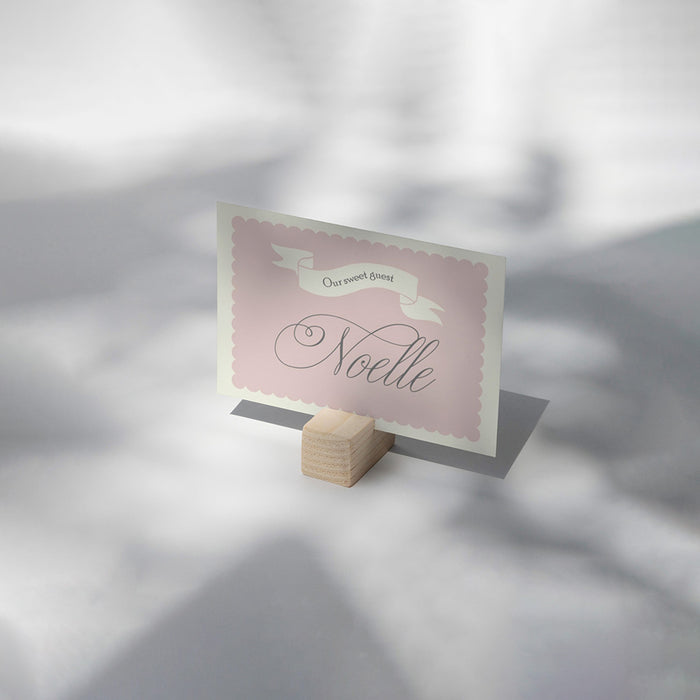 Blush Pink Sip and See Invitation Personalized Baby Meet and Greet