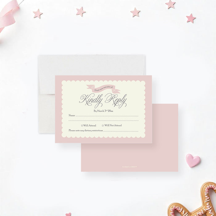 Blush Pink Sip and See Invitation Personalized Baby Meet and Greet