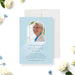Celebration of life memorial service photo invitation with tribute portrait-front