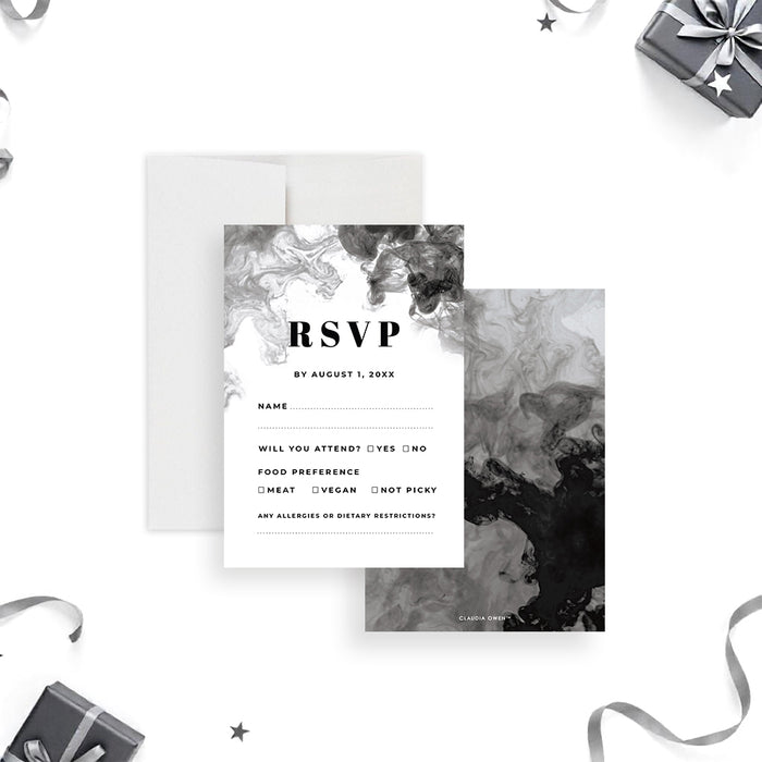 Cigar and Whiskey Birthday Invitation for Men Toasts and Smokes Theme