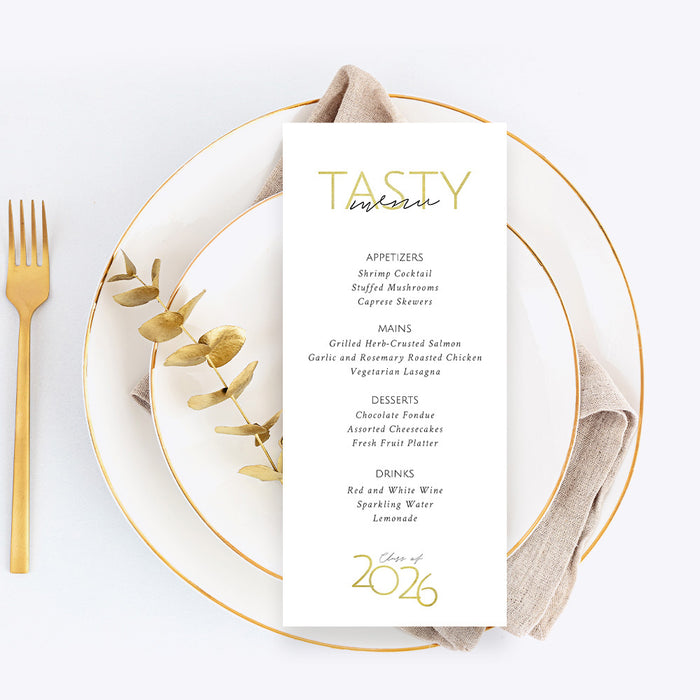 Elegant Graduation Party Invitation Modern Grad Celebration Card