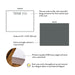 Front and back of minimalist gray border thank you cards with A2 size and matte cardstock details.