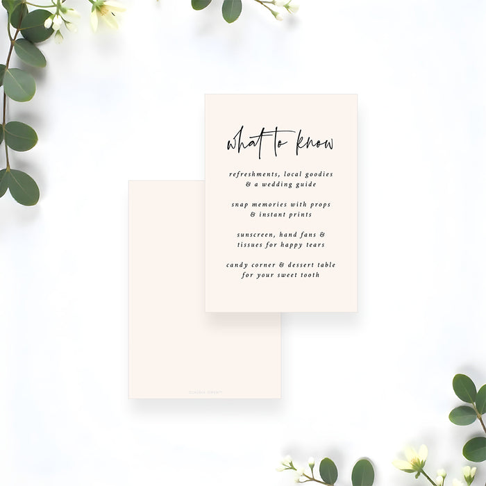 Minimalist Beige Wedding Invitation with Modern Script