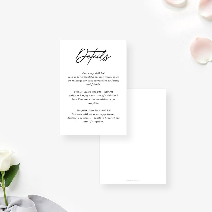 Minimalist Wedding Rehearsal Dinner Invitation