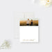 Wedding thank you card featuring a romantic couple’s photo and elegant minimalist design-front