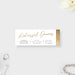 Personalized rehearsal dinner ticket invitation with elegant gold script typography
