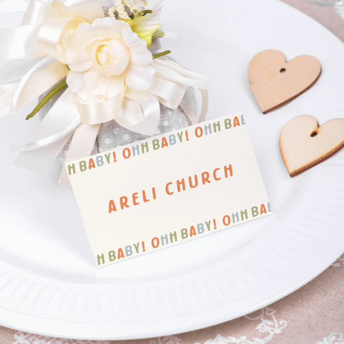 Modern Oh Baby Baby Shower Invitation Colorful Design