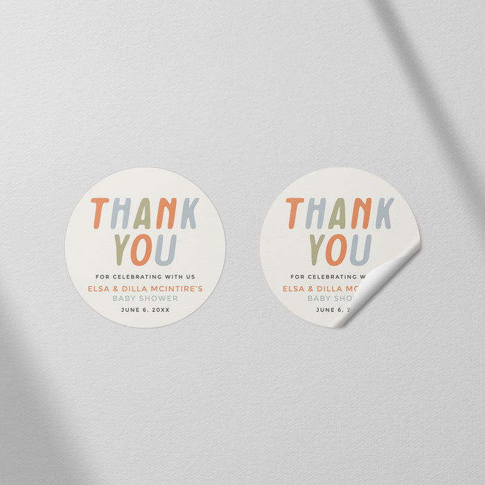 Modern Oh Baby Baby Shower Invitation Colorful Design