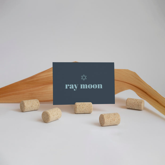 Personalized Bar Mitzvah Invitation Elegant Star of David Card