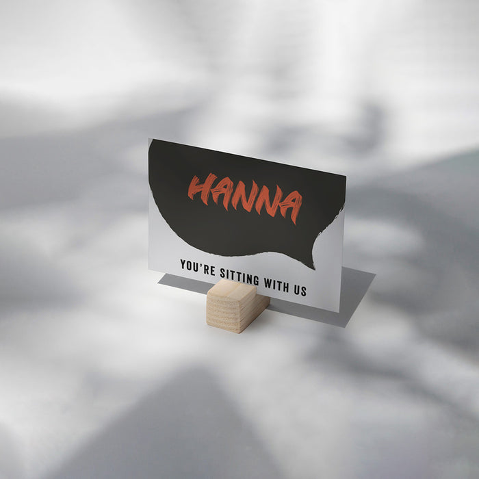 Modern Birthday Party Invitation Speech Bubble Design