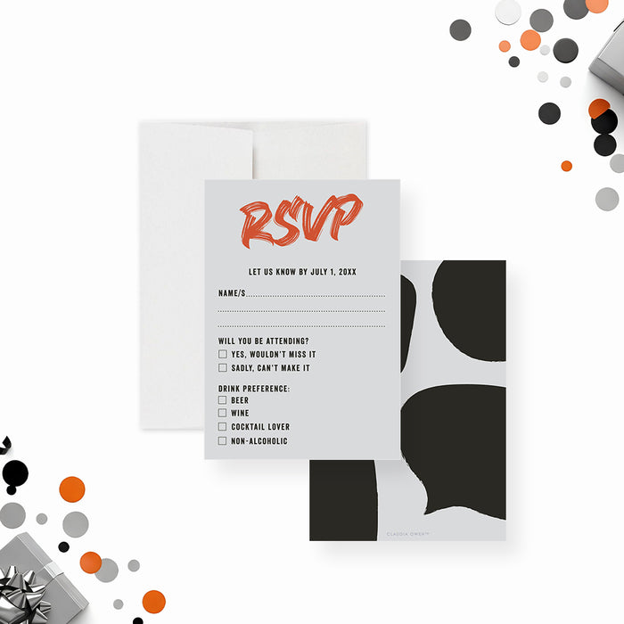 Modern Birthday Party Invitation Speech Bubble Design